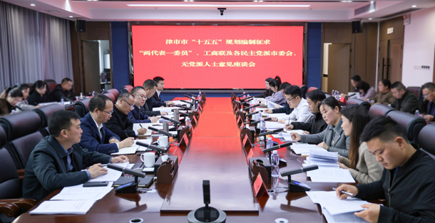 彭子晟主持召开津市市“十五五”规划编制征求“两代表一委员”、工商联及各民主党派市委会、无党派人士意见座谈会