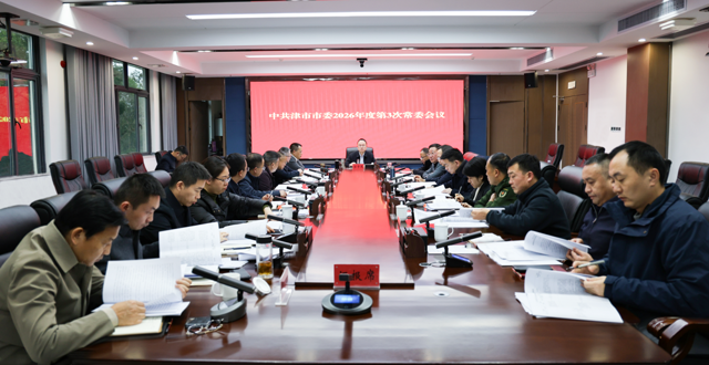 彭子晟主持召开中共津市市委2026年度第3次常委会会议