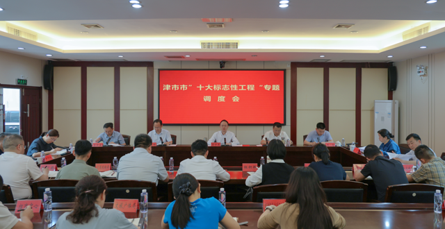 津市市“十大标志性工程”专题调度会召开